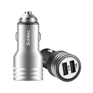 Bộ sạc xe hơi USB kép bằng kim loại