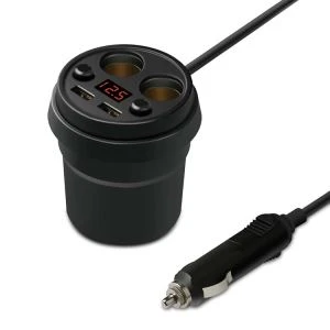 2 khe cắm cho bộ sạc xe hơi bật lửa GPS