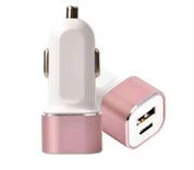 Sạc ô tô 5v 2.1a hồng
